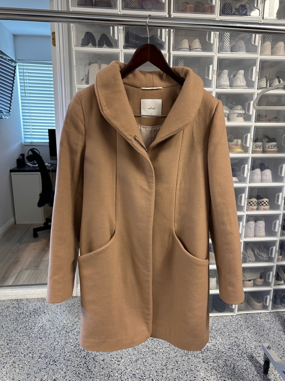 Wilfred Tan Wool-Blend Coat